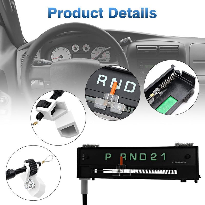 TOP-MAX Gear Shift Indicator Assembly Compatible with Ford Ranger 2004 2005 2006 2007 2008 2009 2010 2011, Replace 4L5Z-7A110-AA 6L5Z-7A110-AA NL5Z-7A110-A - Image 3